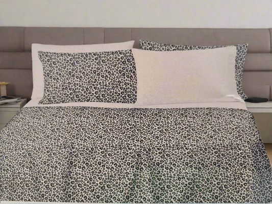 Completo letto matrimoniale maculato/leopardato